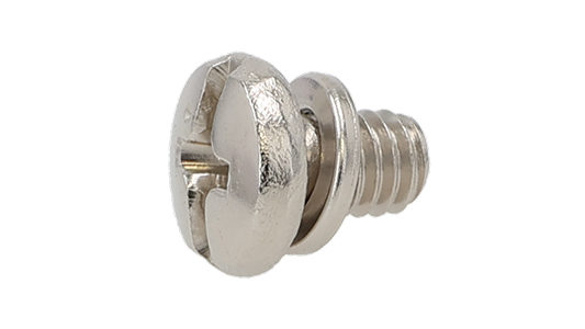 黄銅 (+)(-)バインド頭セムス小ねじ P＝2 (バネ座組込)